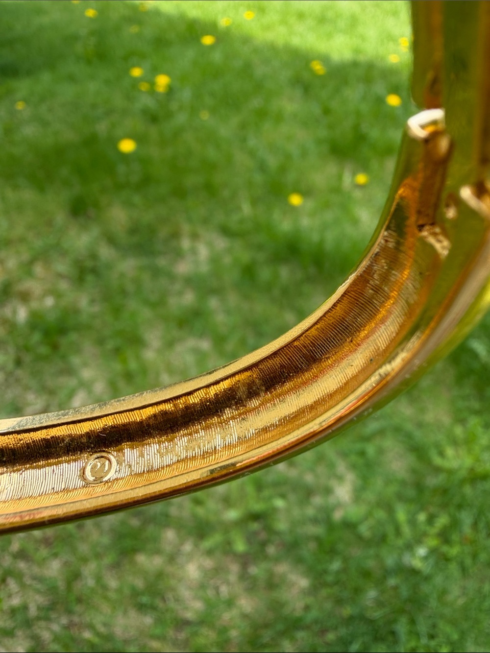 Vintage Swarovski Crystal Gold Multicolor Bangle Bracelet - Picture 11 of 12